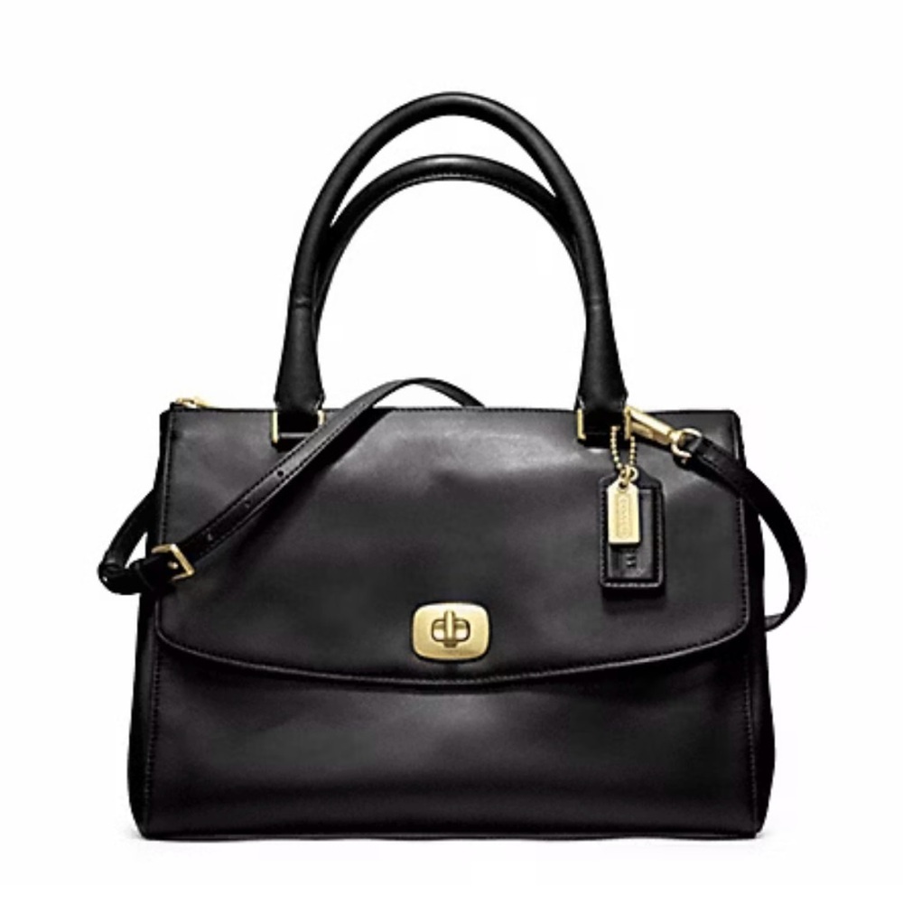 Coach Leather Pinnacle Harper Satchel